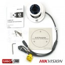 Camera supraveghere Dome Hikvision TurboHD DS-2CE56D0T-IRMF, 2 MP, IR 20 m, 2.8 mm